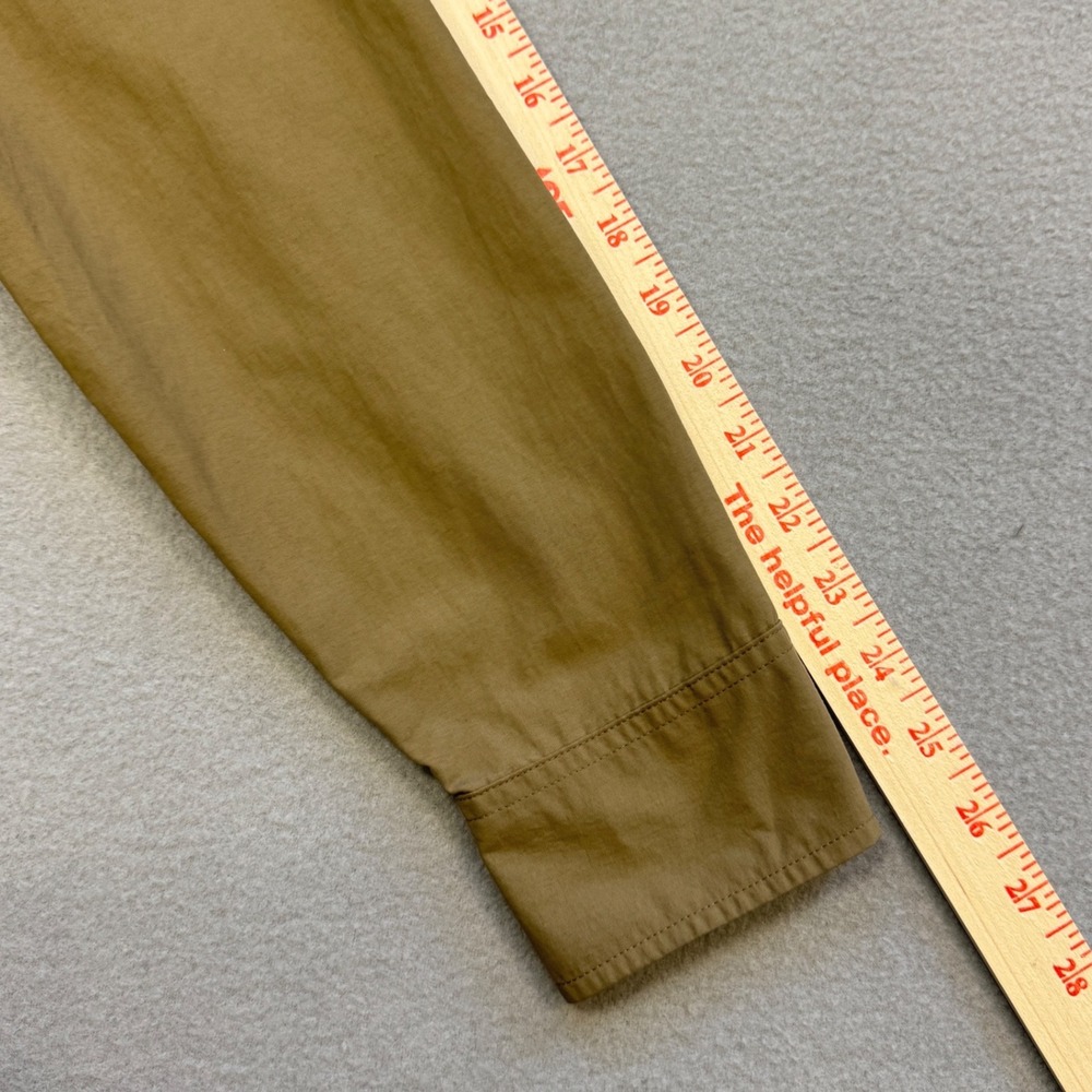 Proof Huckberry Field‎ Shirt Mens M Tan Nylon Snap Buttons Front Utility Hiking - Picture 10 of 10